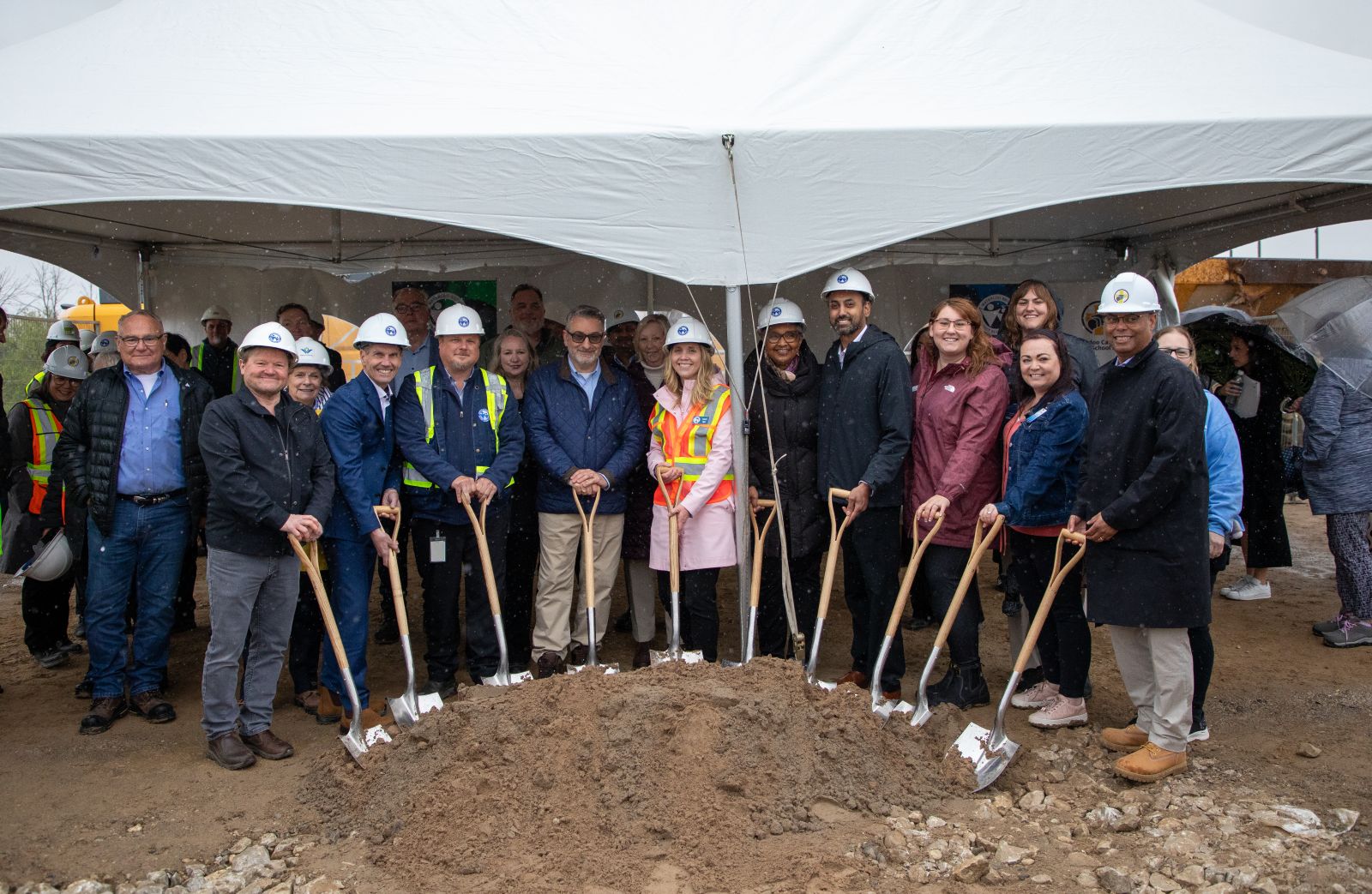 Community partners dig for groundbreaking